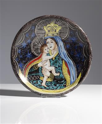 Wandteller "Madonna", Schleiss Gmunden - Arte e antiquariato