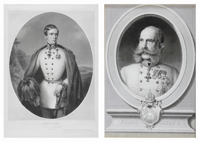 Zwei Portraits von Kaiser Franz Joseph I. von Österreich - Kunst & Antiquitäten