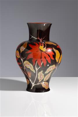 Japonisierende Vase, Zsolnay, Ungarn - Kunst & Antiquitäten