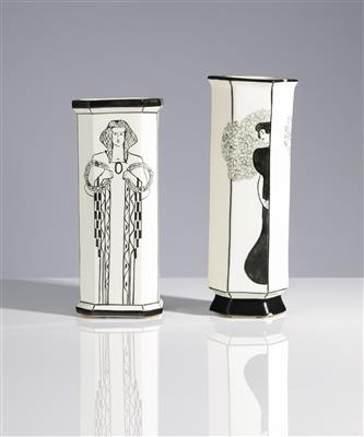 Zwei Jugendstil Vasen, Atelier Villa Balzarek, Linz - Arte e antiquariato