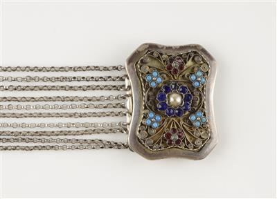 Kropfkette, um 1900 - Jewellery and watches