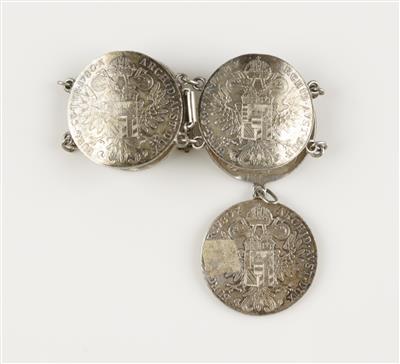 Münzarmkette mit Münzanhänger Maria Theresien Taler - Jewellery and watches