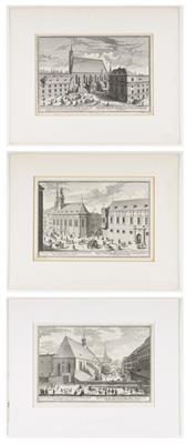 Salomon Kleiner (Augsburg 1702-1761 Wien), 3 Bilder: - Bilder