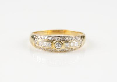 Brillant Diamantring, zus. ca. 0,80 ct - Klenoty a Hodinky