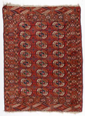 Antiker Tekke Teppich, ca. 138 x 103 cm, Turkmenistan, um 1900 - Kunst & Antiquitäten