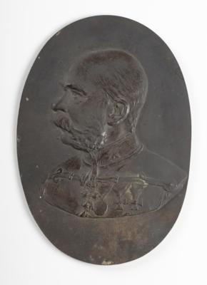 Portraitrelief von Kaiser Franz Joseph I., um 1900 - Antiques and art