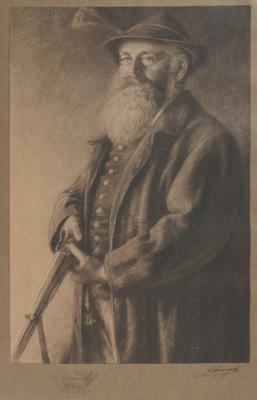 Der Prinzregent Luitpold von Bayern (1821-1912) bei der Jagd - Arte e antiquariato