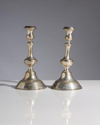 Paar Wiener Leuchter, um 1900 - Silber