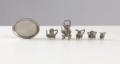 Silber Miniatur Puppenservice, um 1900 - Silber