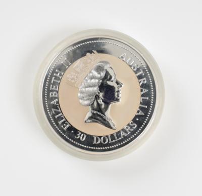 Silbermünze Kookaburra 30 Australische Dollar - Silber