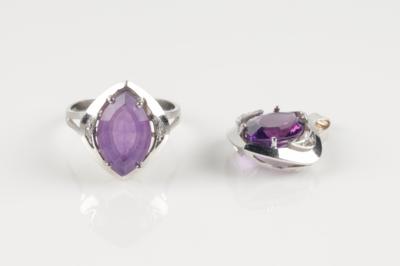 Amethyst Diamant Schmuckset - Jewellery and watches