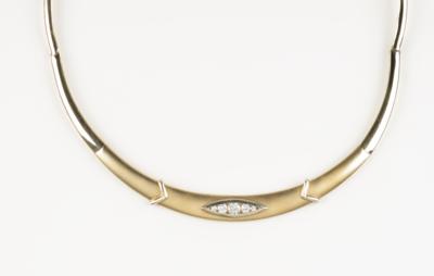 Brillant Collier zus. ca. 0,90 ct - Schmuck & Uhren