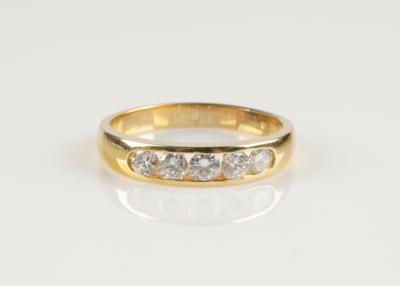 Brillant Ring zus. ca. 0,90 ct - Jewellery and watches
