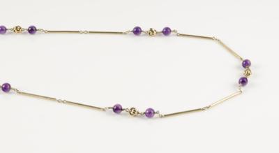 Halskette mit Amethystkugeln - Schmuck & Uhren