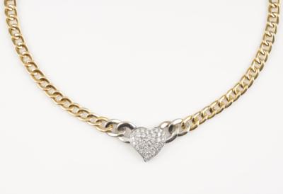 Brillant Collier, zus. ca. 1,30 ct - Jewellery and watches