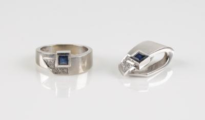 Diamant Saphir Schmuckset - Jewellery and watches