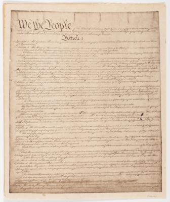 "We the People..." - Die Verfassung der Vereinigten Staaten von Amerika - Antiques, art and jewellery