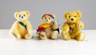 Drei Steiff Teddybären, limitierte Sonderedition, um 2000 - Arte, antiquariato e gioielli