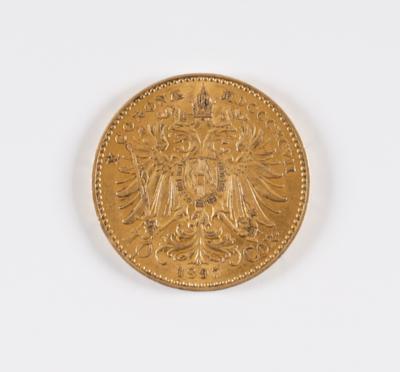 Original Goldmünze 10 Kronen - Antiquitäten, Möbel & Teppiche