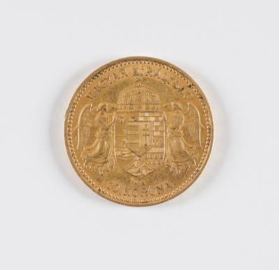 Original Goldmünze 10 Kronen Österreich/Ungarn - Umění, starožitnosti, šperky