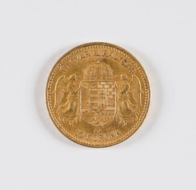 Original Goldmünze 10 Kronen Österreich/Ungarn - Umění, starožitnosti, šperky