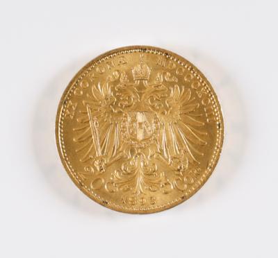 Original Goldmünze 20 Kronen - Antiques, art and jewellery