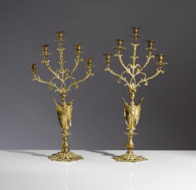 Paar ähnliche Leuchter, um 1900 - Arte, antiquariato e gioielli