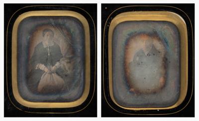 Paar Portraits, Daguerreotypien, um 1850 - Antiquitäten, Möbel & Teppiche