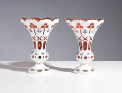 Paar Vasen, Böhmen Mitte 19. Jahrhundert - Antiques, art and jewellery