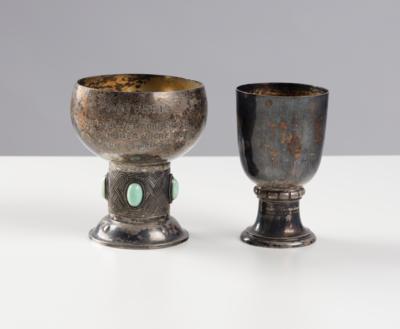Zwei Pokale von Deutschen Yacht-Clubs, um 1923/1928 - Antiquitäten, Möbel & Teppiche