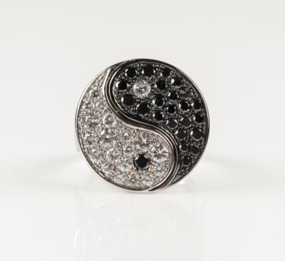 Brillant Diamant Ring "Ying-Yang" zus. ca. 1,50 ct - Klenoty a Hodinky