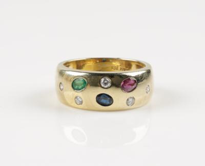 Brillant Rubin Smaragd Saphirring - Jewellery and watches