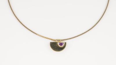 Amethystanhänger auf venezianerkette - Schmuck & Uhren