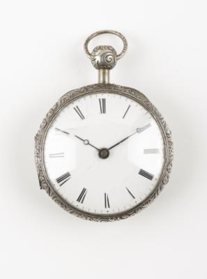 Englische Spindeltaschenuhr mit Schlagwerk - Schmuck & Uhren