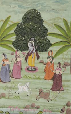 Der hinduistische Gott Krishna, Indien, um 1800 - Obrazy