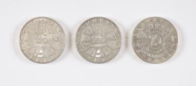 20 Silbermünzen ATS 25.- - Arte, antiquariato e gioielli