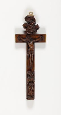 Bäuerliches Kruzifix, sog. Wetterkreuz, Alpenländisch, 19. Jahrhundert - Arte, antiquariato e gioielli