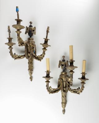 Paar Wandappliken im Louis-XVI-Stil, um 1920/30 - Antiques, art and jewellery
