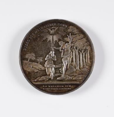 Taufmedaille um 1900 - Kunst & Antiquitäten