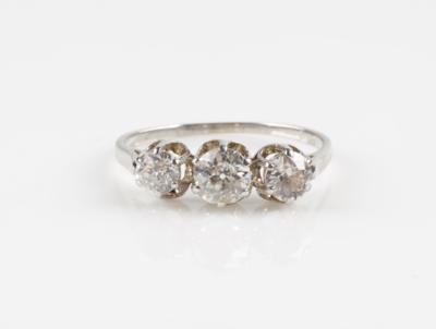 Altschliffbrillant Ring, zus. ca. 1,10 ct - Klenoty a Hodinky