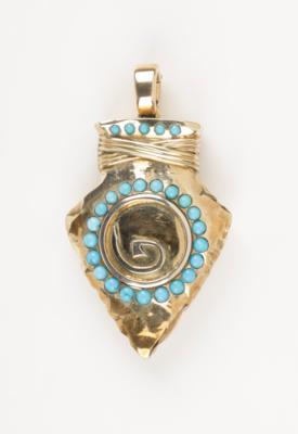 Türkis (beh.) Anhänger "Speer" - Jewellery and watches