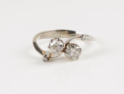 Altschliff Brillant Ring zus. ca. 0,80 ct - Jewellery and watches