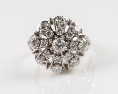 Altschliffbrillant, Brillant Ring zus. ca. 1,40 ct - Klenoty a Hodinky