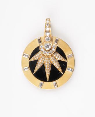 Brillant Diamant Clipanhänger Gesamt ca. 2,60 ct - Jewellery and watches