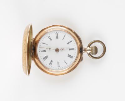 Taschenuhr mit Durchzugskette um 1900 - Gioielli e orologi
