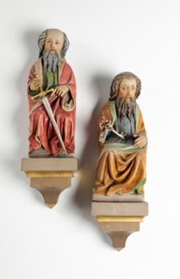 Hll. Apostel Petrus  &  Paulus, 19./20. Jahrhundert - Kunst & Antiquitäten