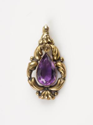 Amethyst Anhänger um 1900 - Klenoty a Hodinky