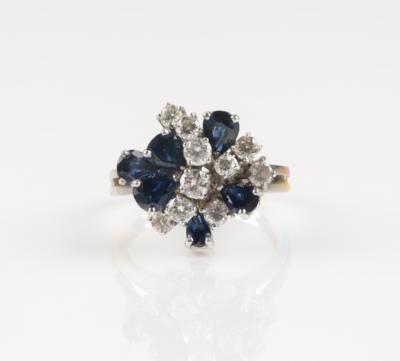 Brillant Saphir Ring - Schmuck & Uhren