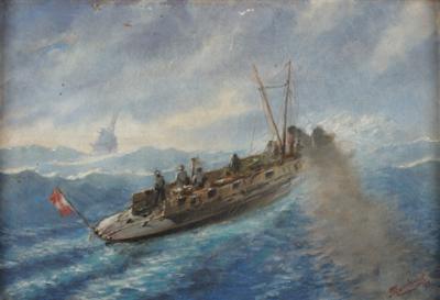 Österreichische Kriegsmarine, F. Romberg, um 1897 - Bilder & Zeitgenössische Kunst
