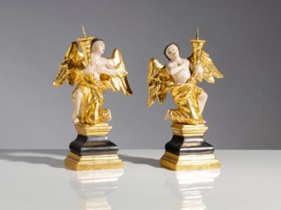 Paar Leuchterengel, 19. Jahrhundert - Arte, antiquariato e gioielli